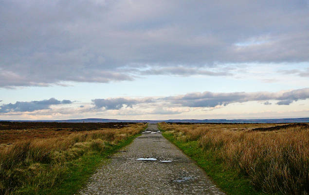 Road across Ilkley Moor