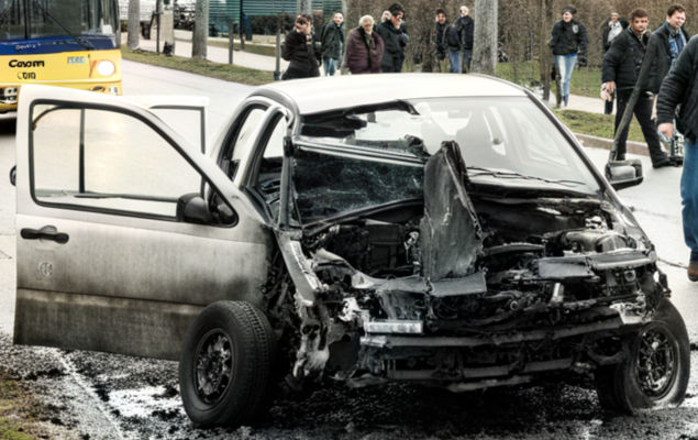 Bombed car